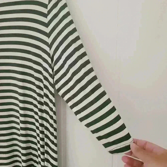 Multiples Striped Tunic Top 3/4 Sleeves Stretch Size PL - Picture 6 of 8